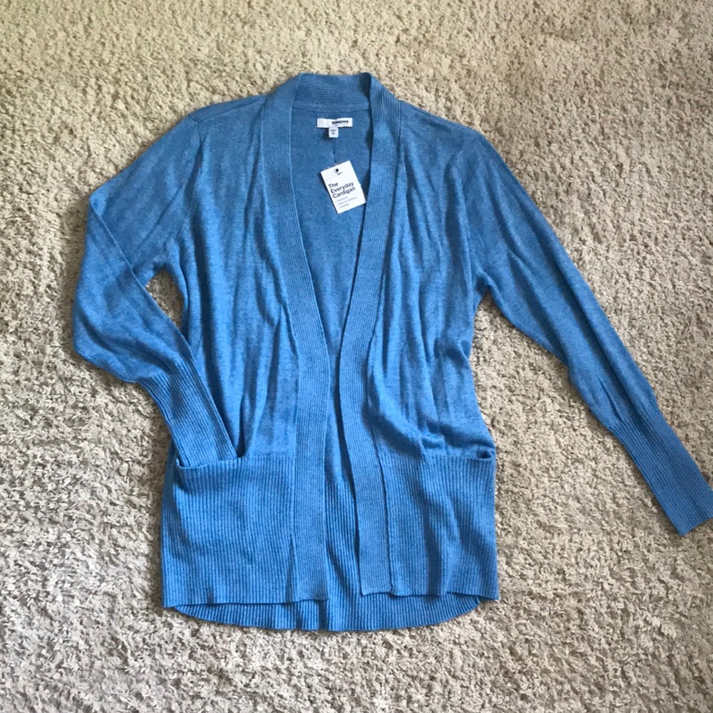 NWT Sonoma Blue Cardigan